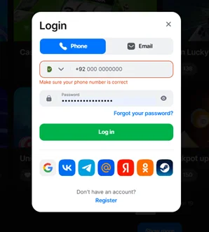1win casino login
